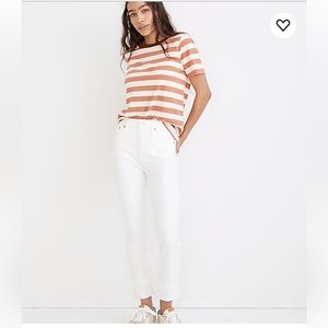 Madewell Curvy Perfect Vintage Jeans in Tile White